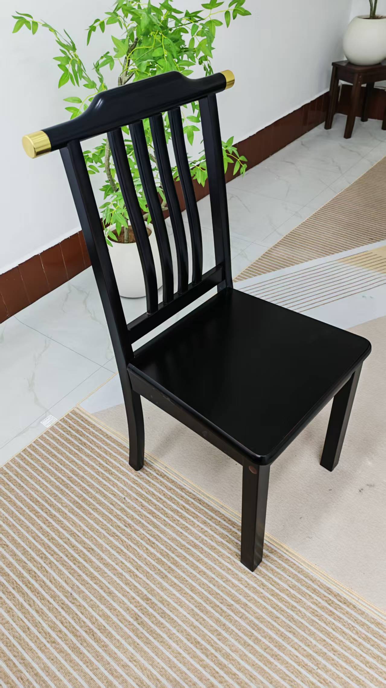 餐桌椅家用凳子新中式餐厅简约客厅饭店酒店靠背椅