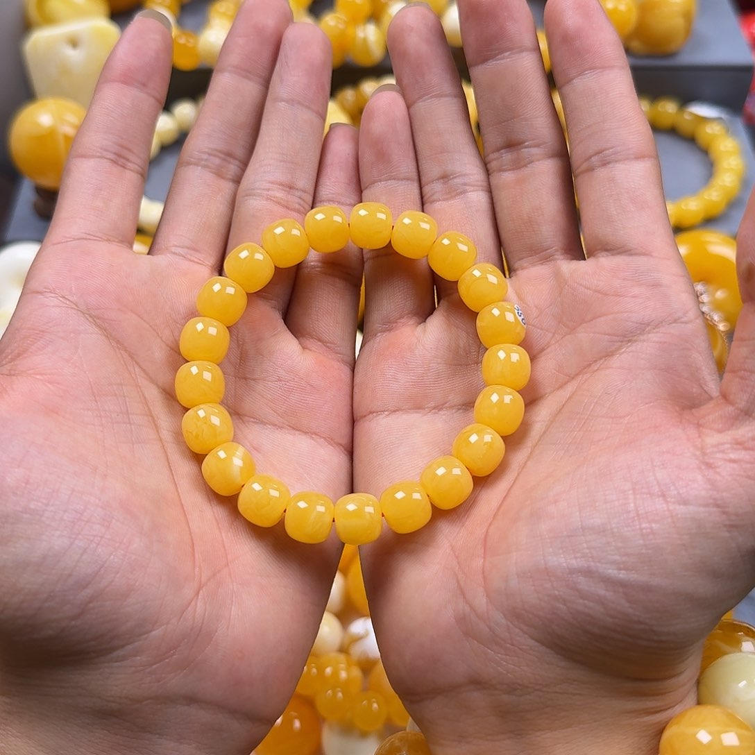 琥珀珠宝奇石未镶嵌同料老型11mm