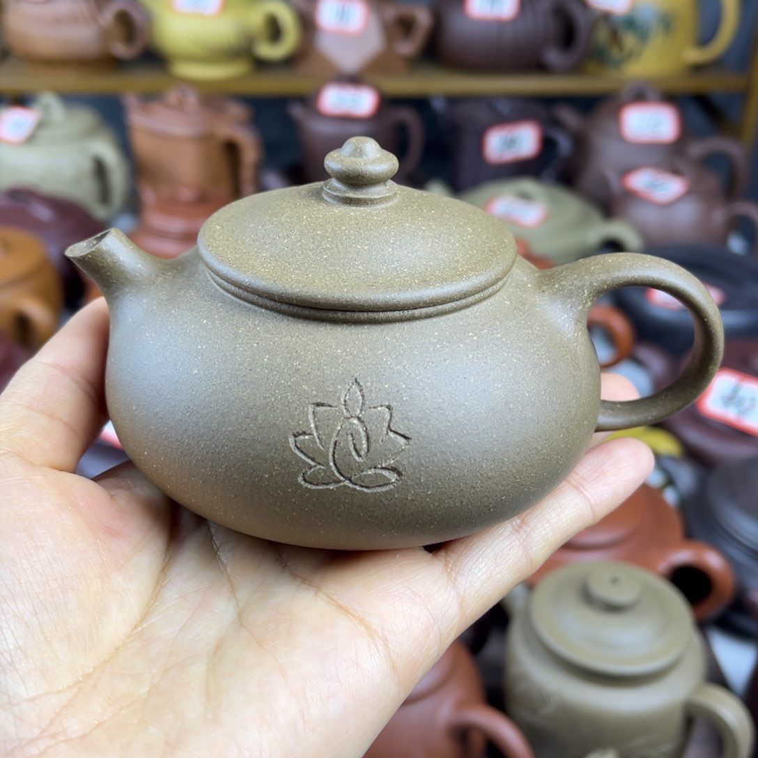 紫砂茶壶宜兴紫砂壶寒江