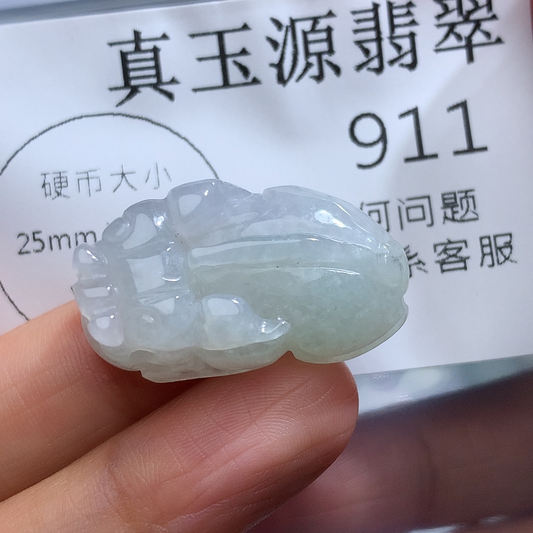 翡翠未镶嵌颈饰911