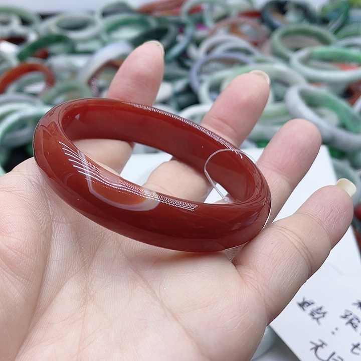 玻璃非金属手镯黑色