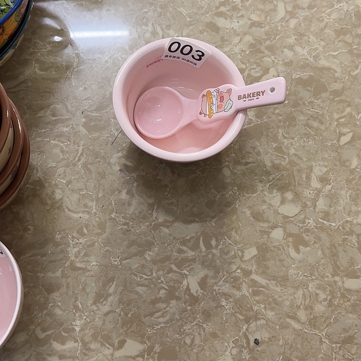 塑料陶瓷碗003饭碗➕勺子