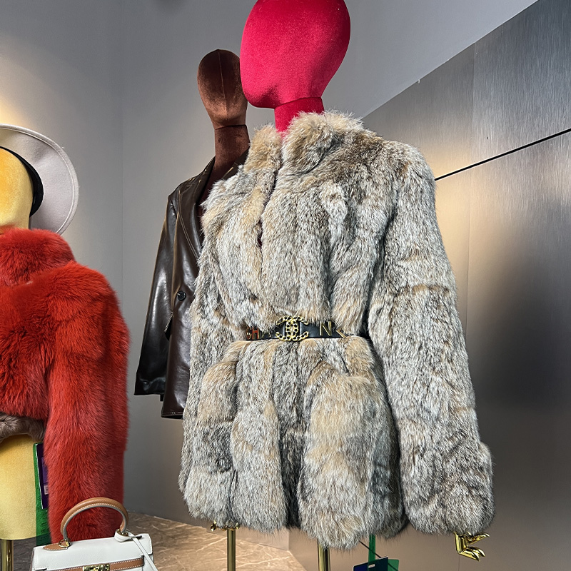 薇薇安原创【年度压轴】 原色高货秋冬皮草外套 v04625ZY 习习 