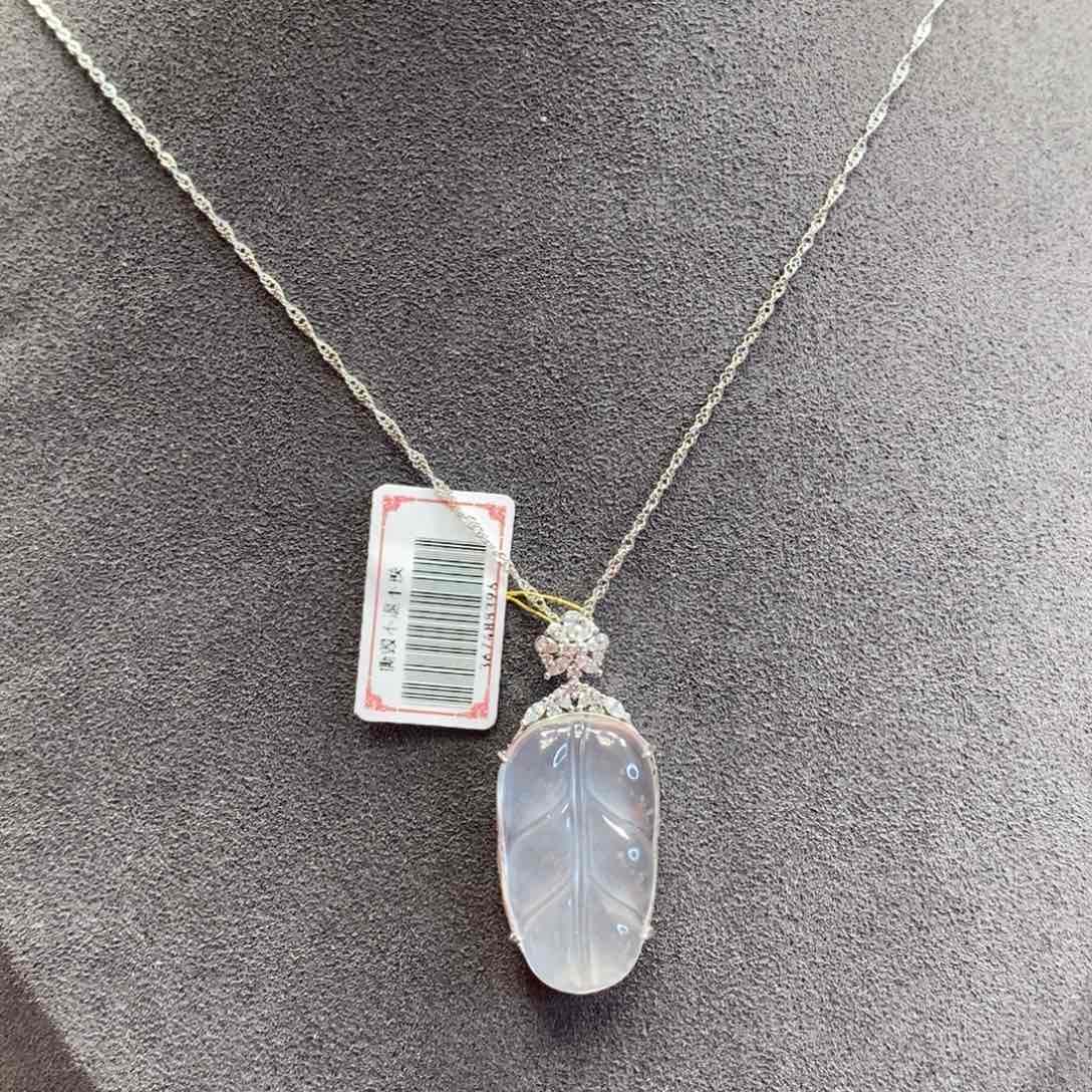 石英质玉颈饰银S925镶嵌