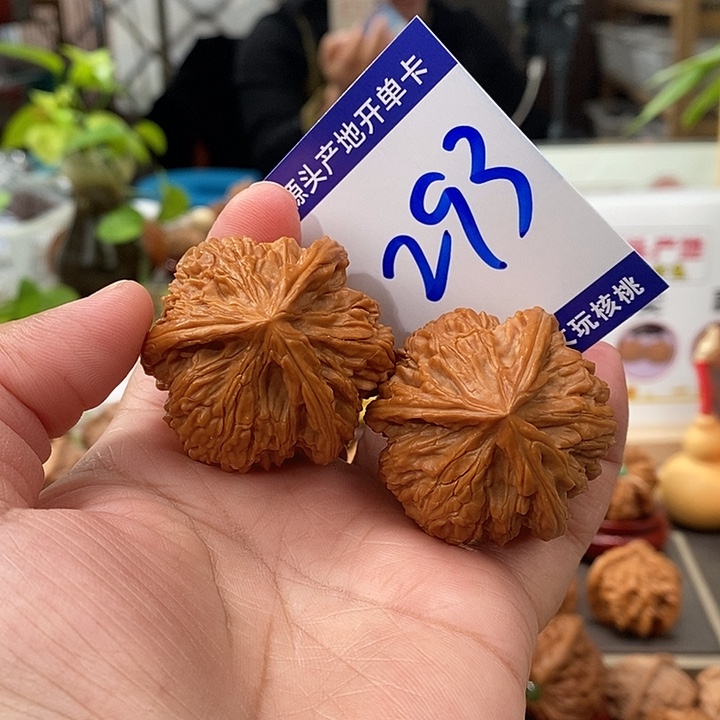 文玩核桃把件41天然文山狮子头球奔293号