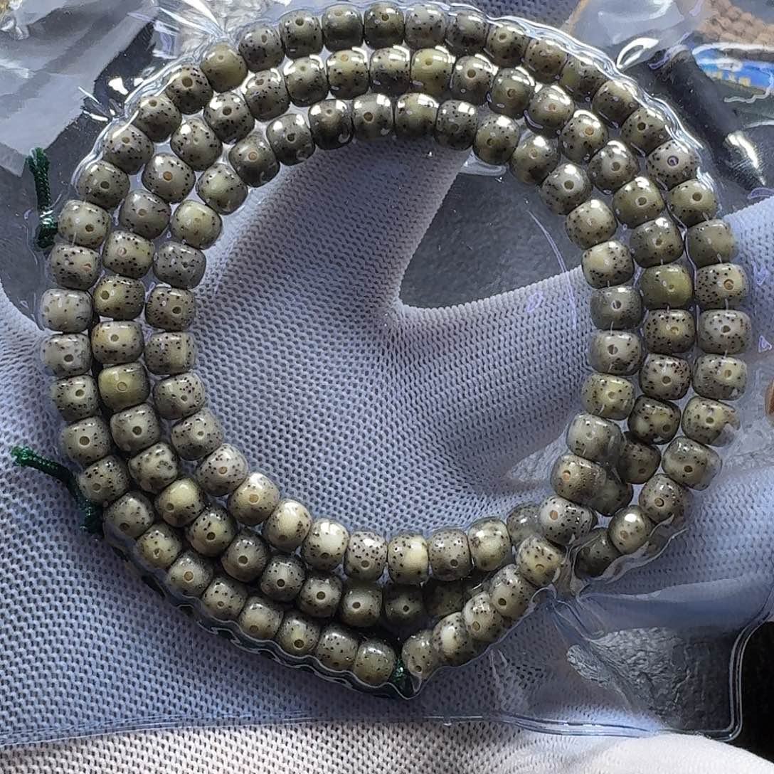 星月菩提手串星月菩提7*6石玉料（练手）