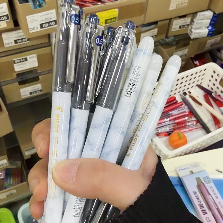 百乐p500-12支装，墨蓝色