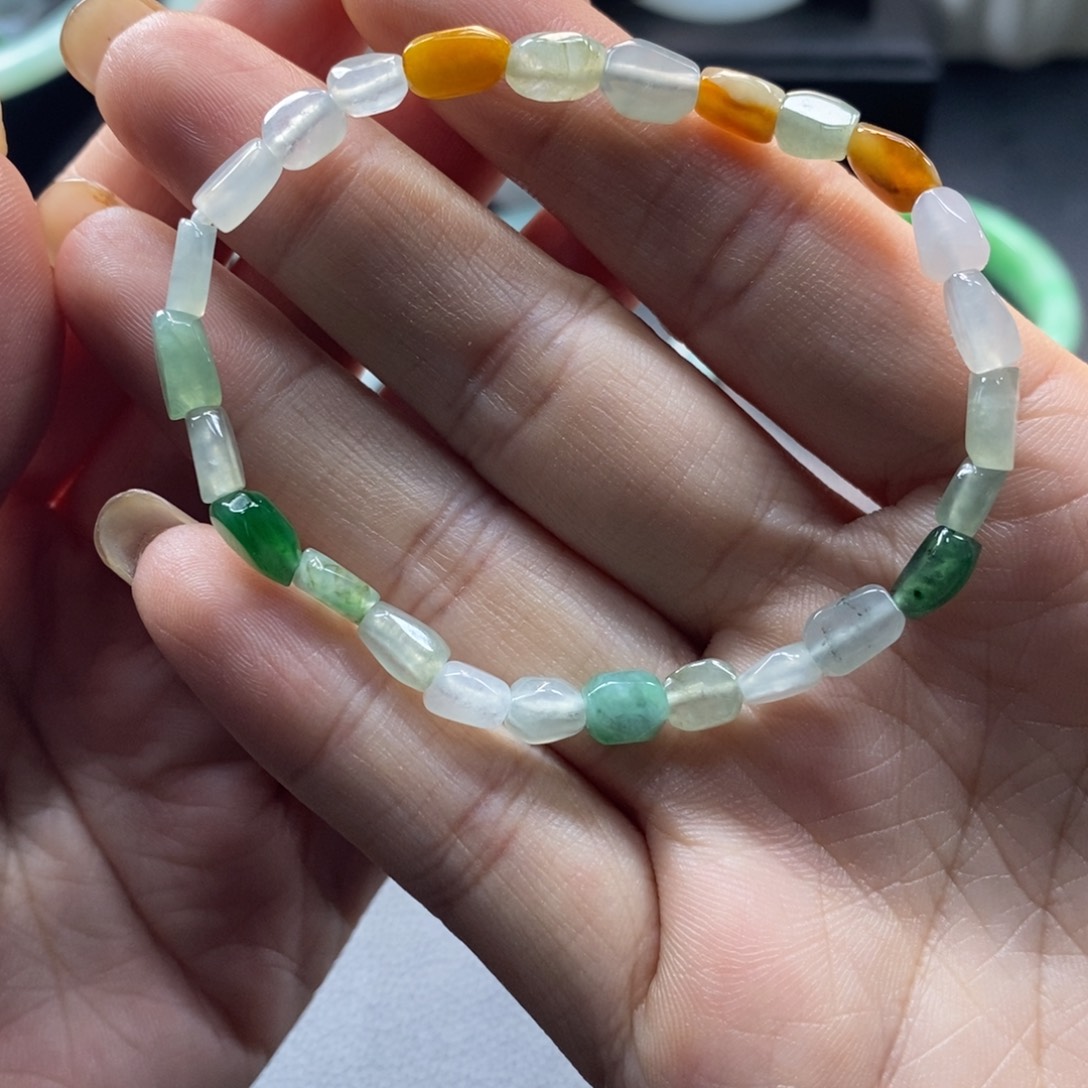 翡翠未镶嵌手链天然翡翠福利
