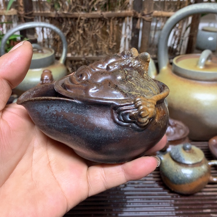 紫砂茶壶纯自然高温裸柴烧