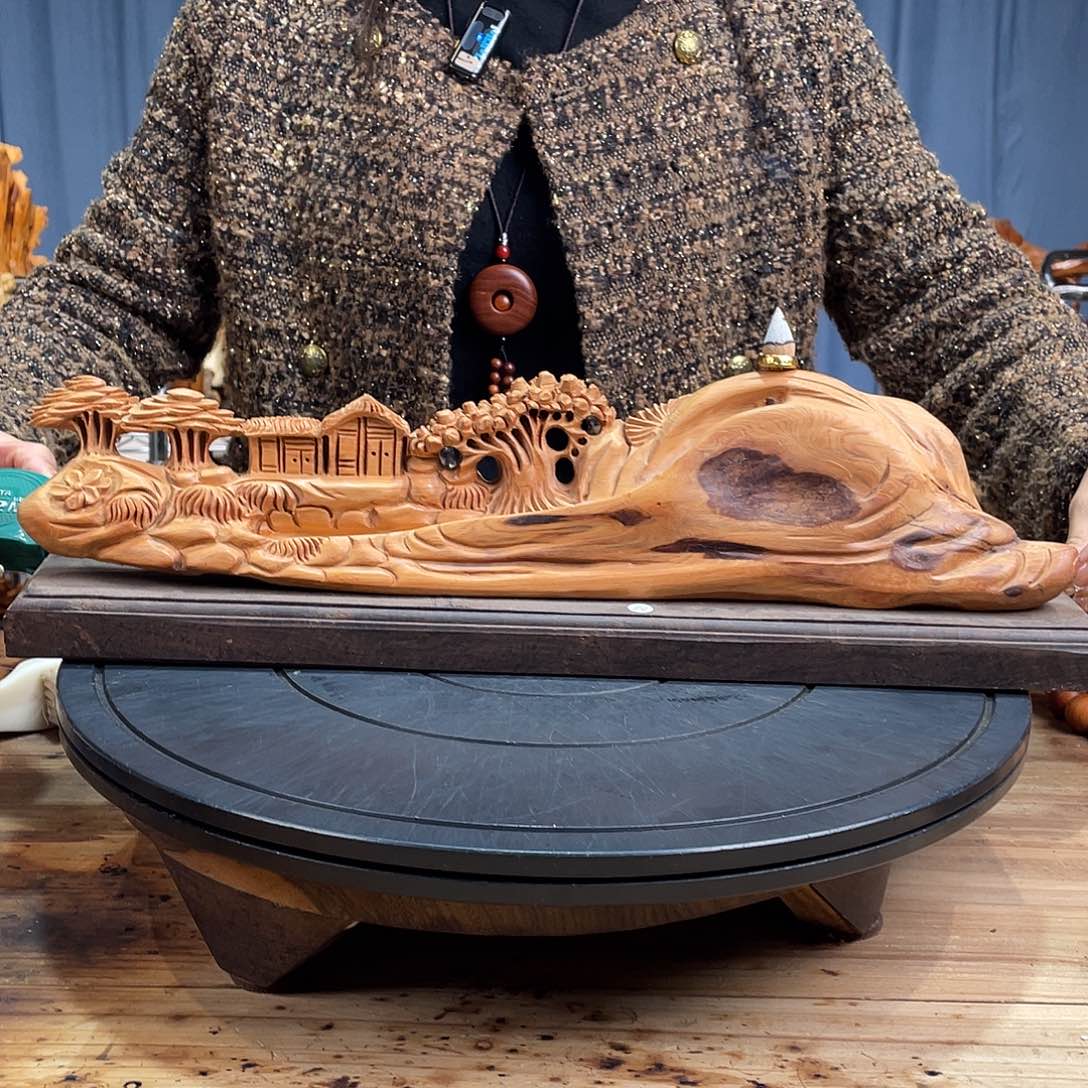 柏木（崖柏）山水倒流香送两盒香