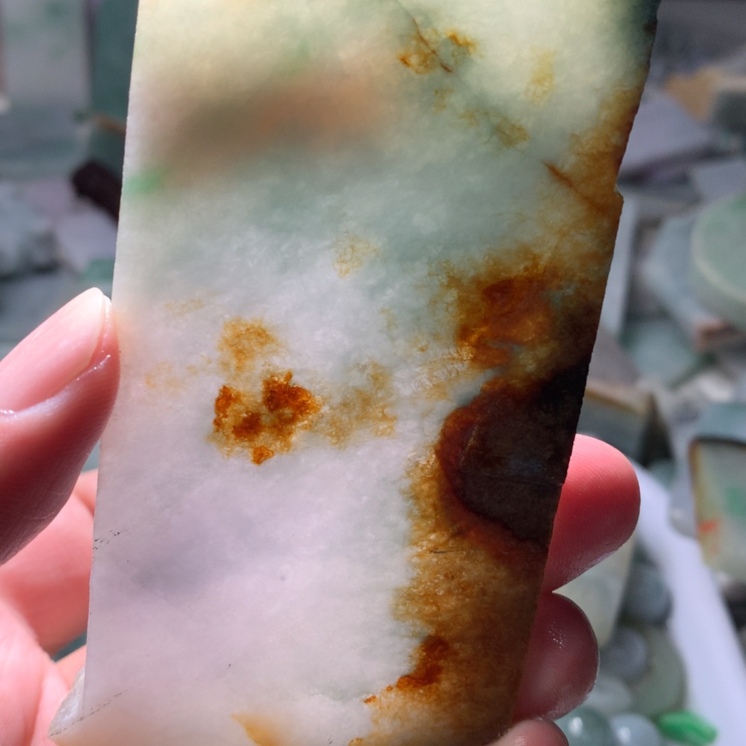 翡翠散珠翡翠原石片料
