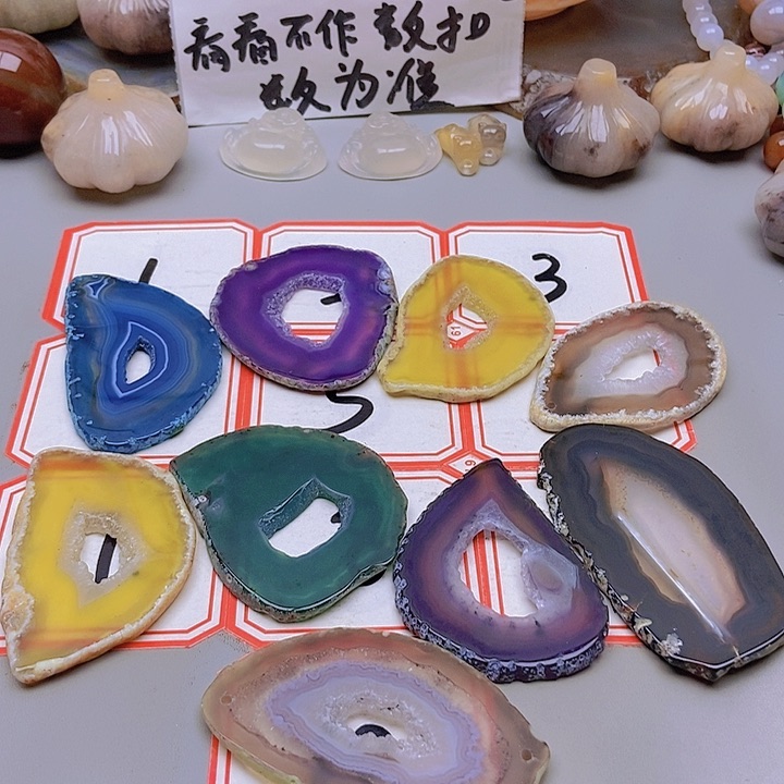 【闪购商品】未镶嵌玛瑙/玉髓珠宝半成品a****子