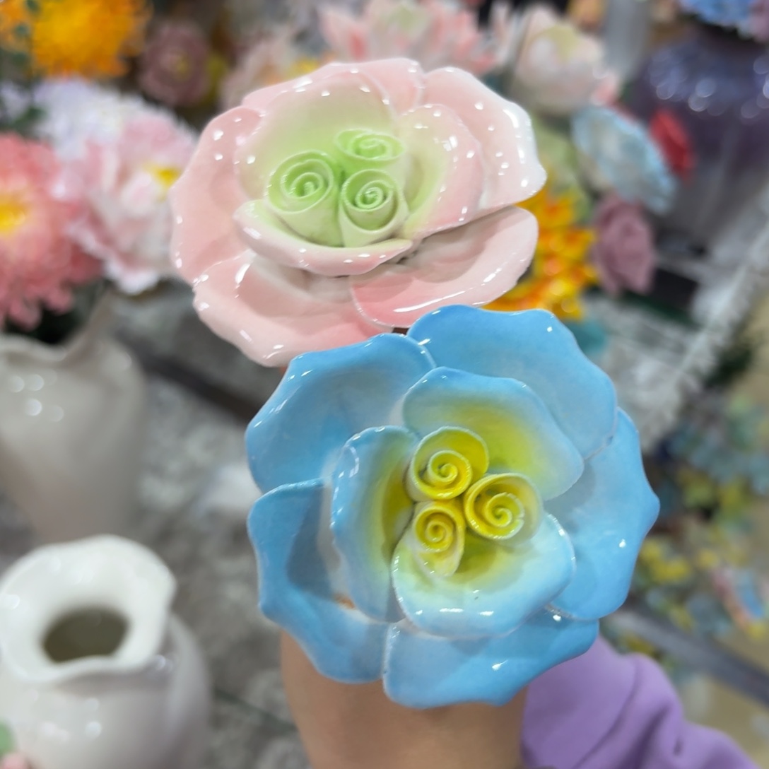 陶瓷花拍满20元发货，退款的拉黑