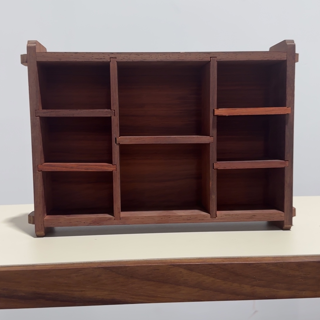 紫檀木类端景台绍氏紫檀榫卯收纳盒