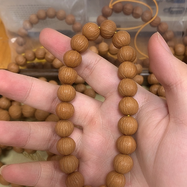 猴头核桃手串卡12小尺寸凤羽猴头手持