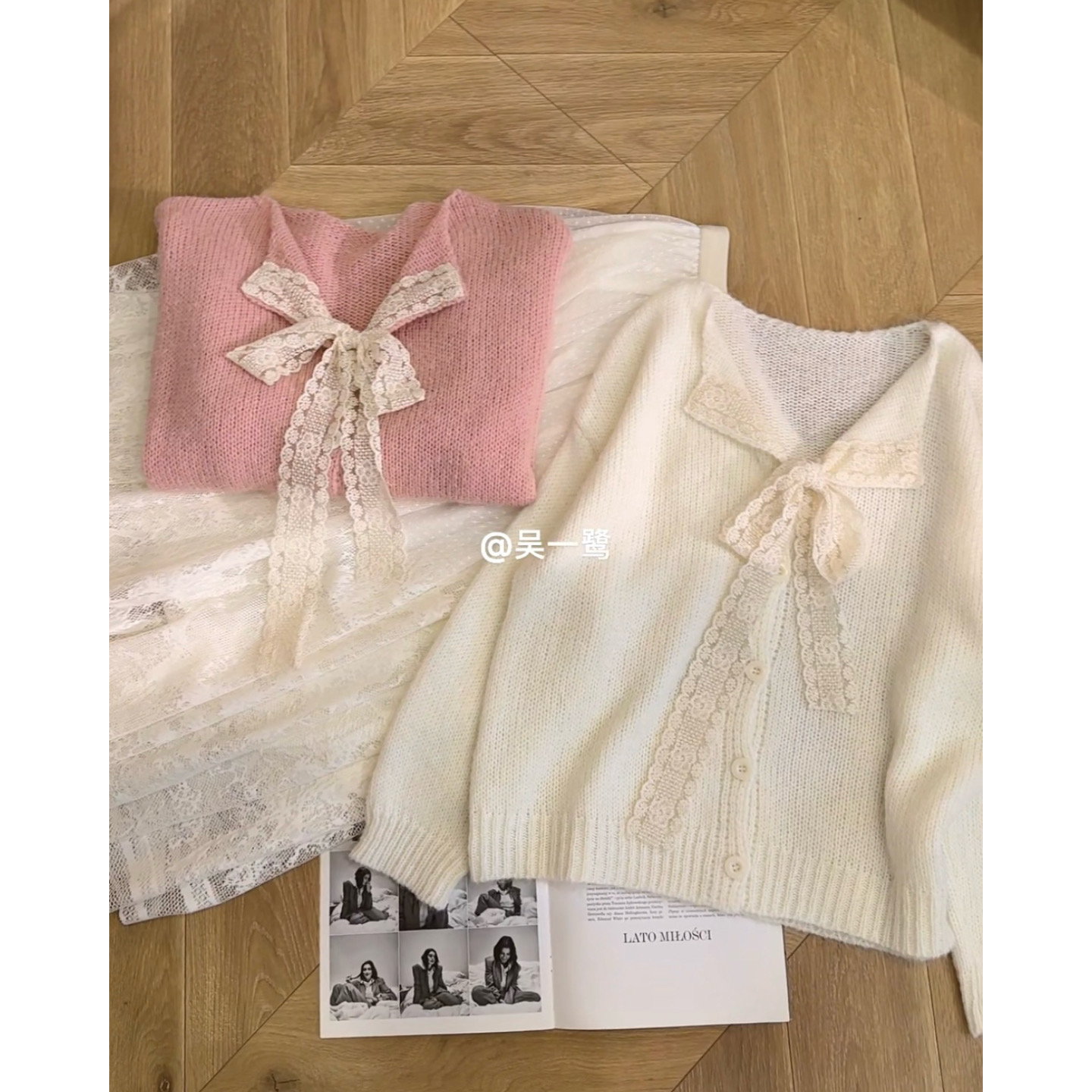 吴一鹭【编号118】秋冬新款温柔风毛衣女原创设计毛衣