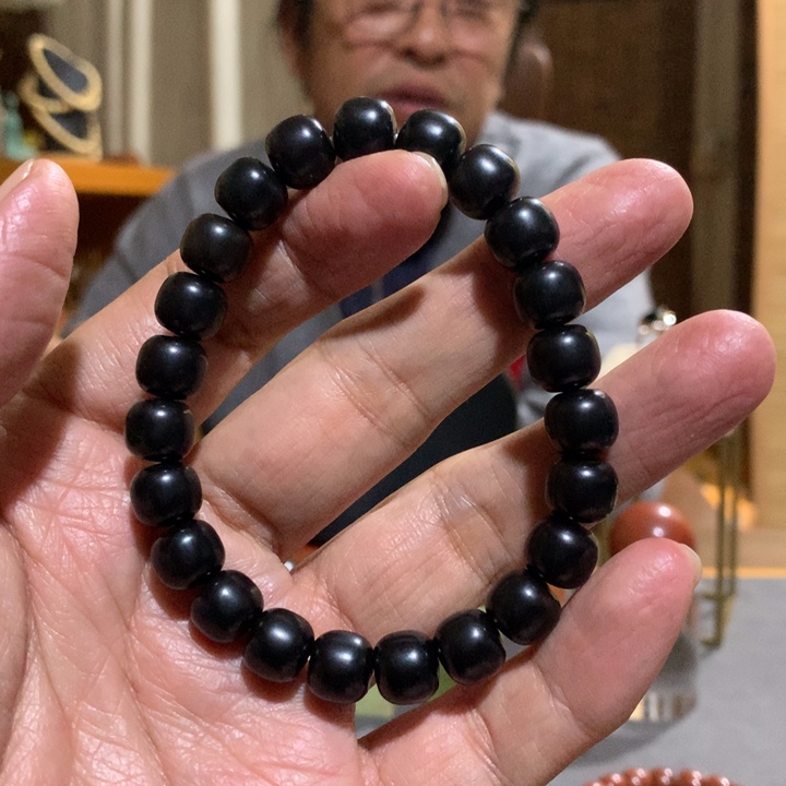 非金属石英石太行山玄玉手链1.0