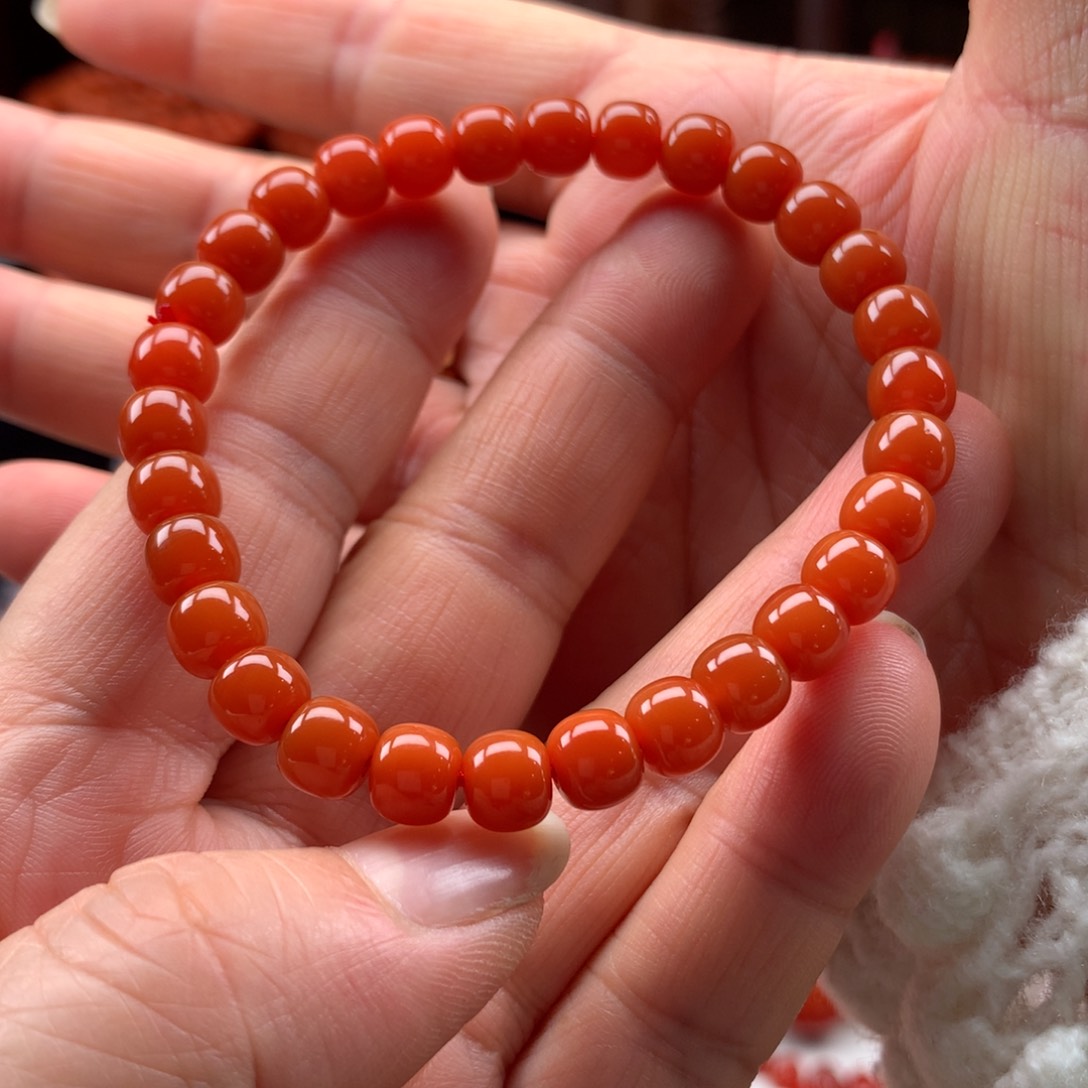 南红玛瑙手串未镶嵌F****娜