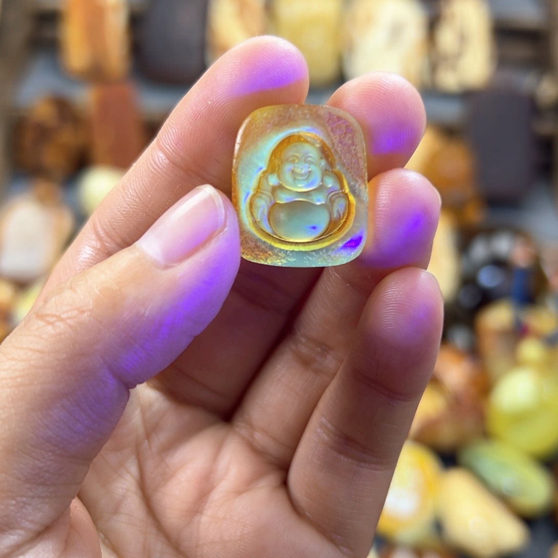 琥珀裸石未镶嵌琥珀蜜蜡