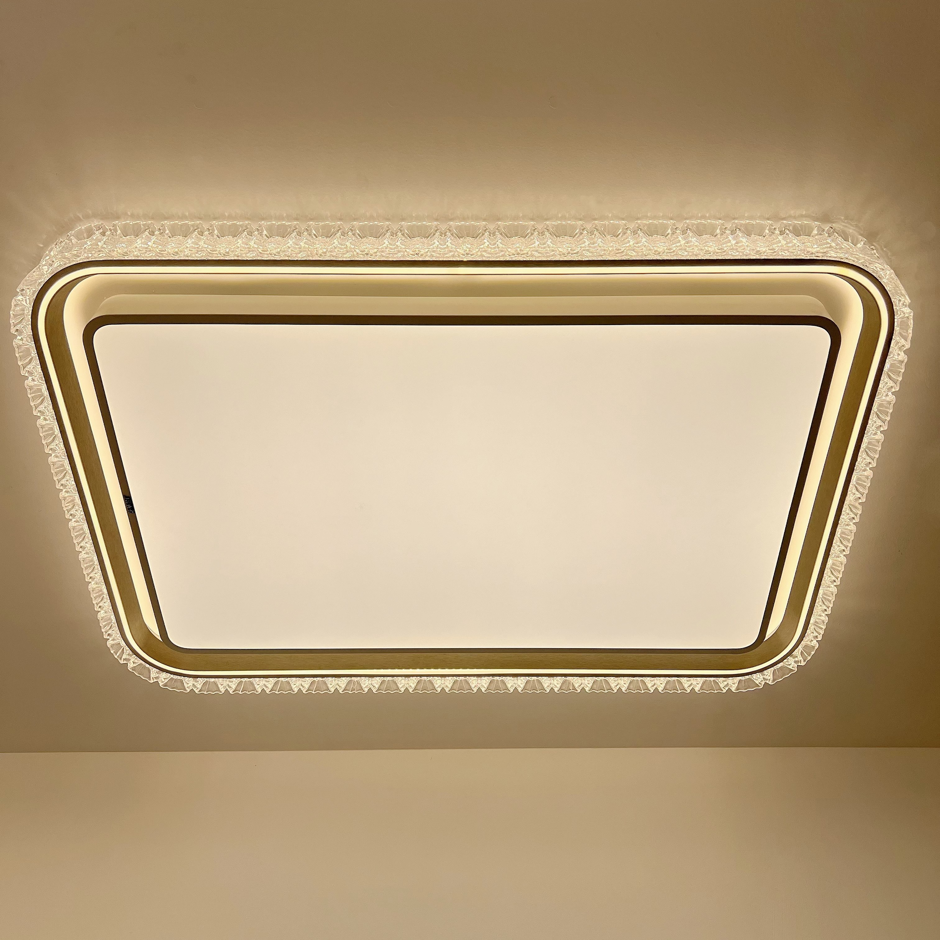 全光谱护眼冰晶琉璃立体小花边高档亚克力现代简约大气客厅吸顶灯