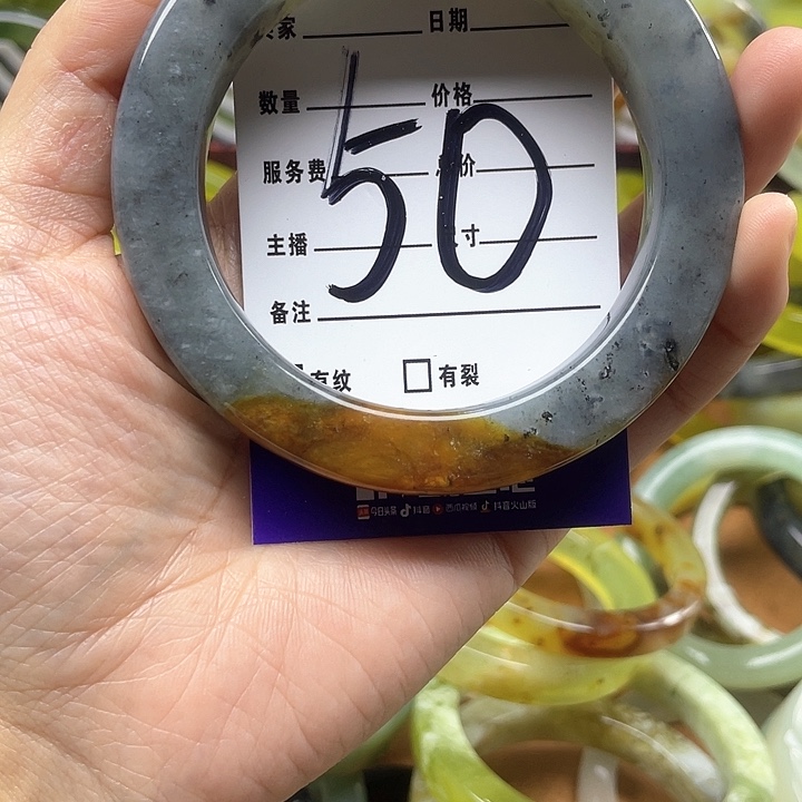 蛇纹石玉手镯合金@*萍