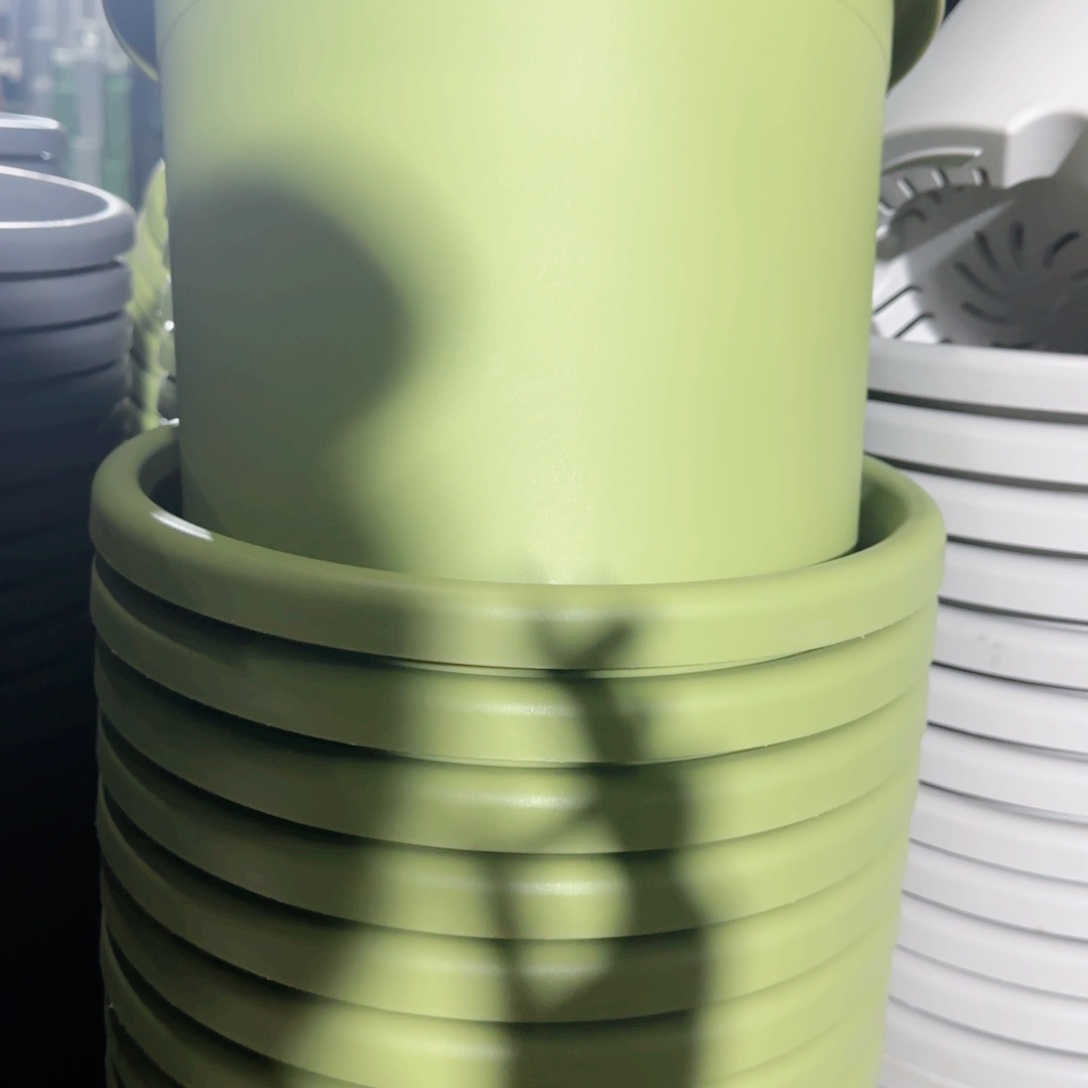 树脂四季盆5#无拖果绿6微瑕