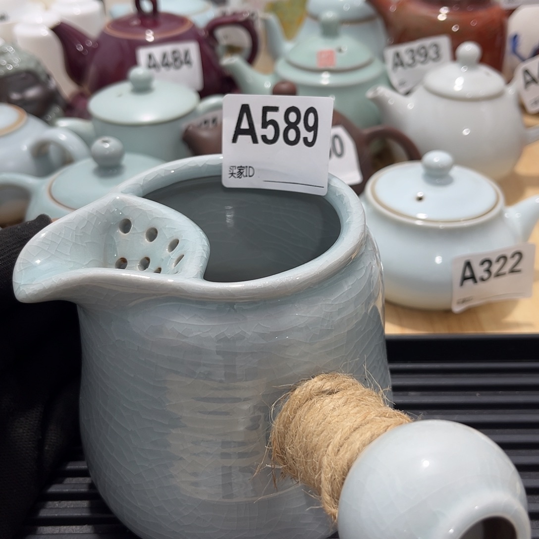 瓷片茶摆件工艺品摆件666