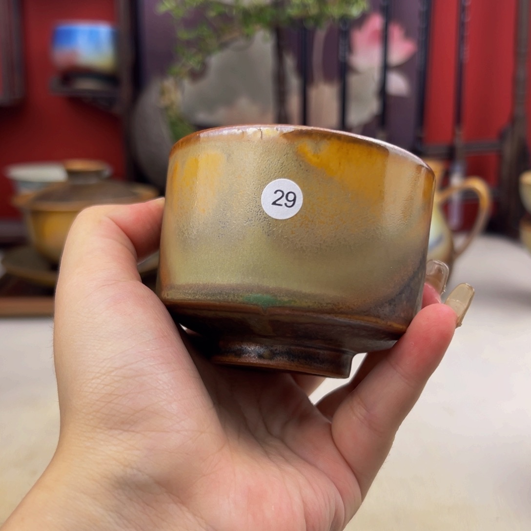 杯子纯手工柴烧主人杯