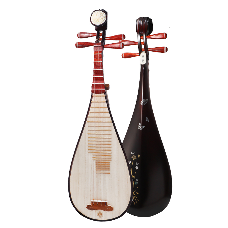 XINGHAI INSTRUMENT/星海非洲紫檀木暗香疏影成人考级琵琶8912-3