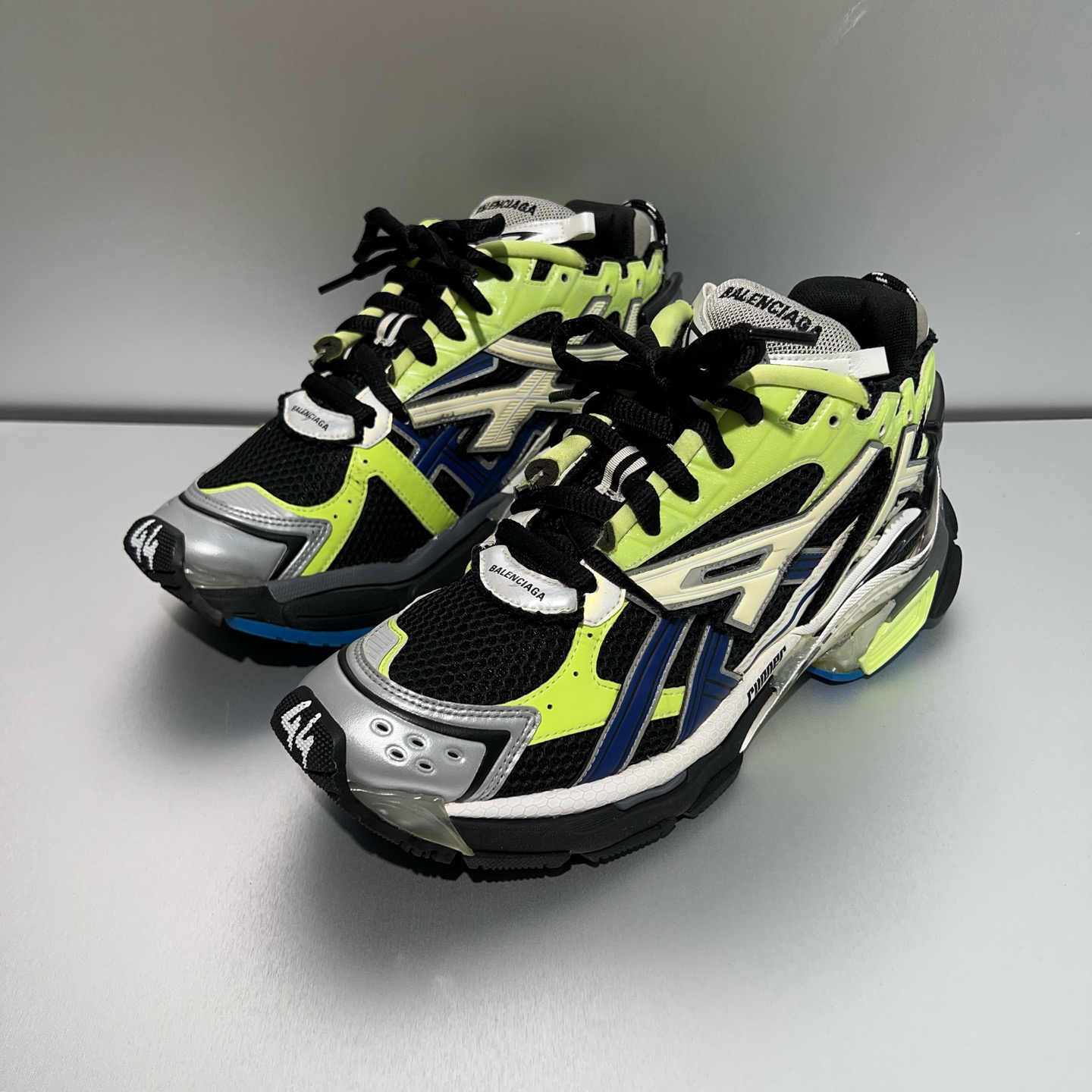 99新 Balenciaga/巴黎世家 Runner蓝灰绿/44码（北京）
