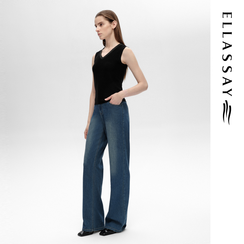 ELLASSAY歌力思秋季柔软精细轻透简约背心女EWE353M01900