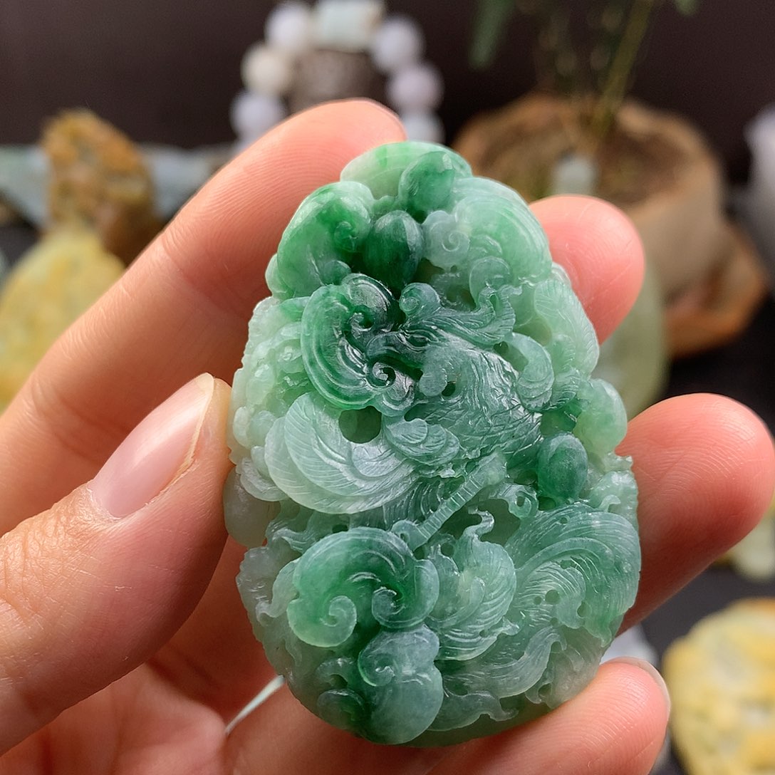 定制翡翠未镶嵌凤