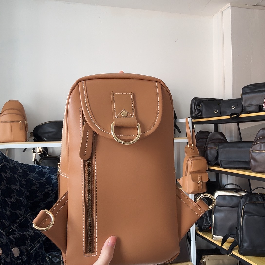 头层牛皮单肩斜挎