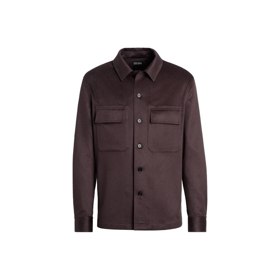 未使用 ZEGNA 纯色翻领/单排扣夹克外套/S码