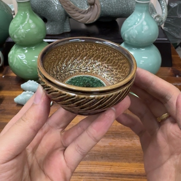 龙泉青瓷茶具微瑕5019