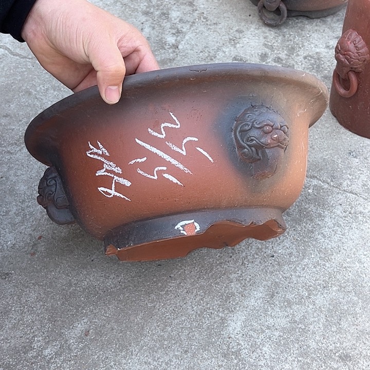 紫砂花盆紫砂等传统