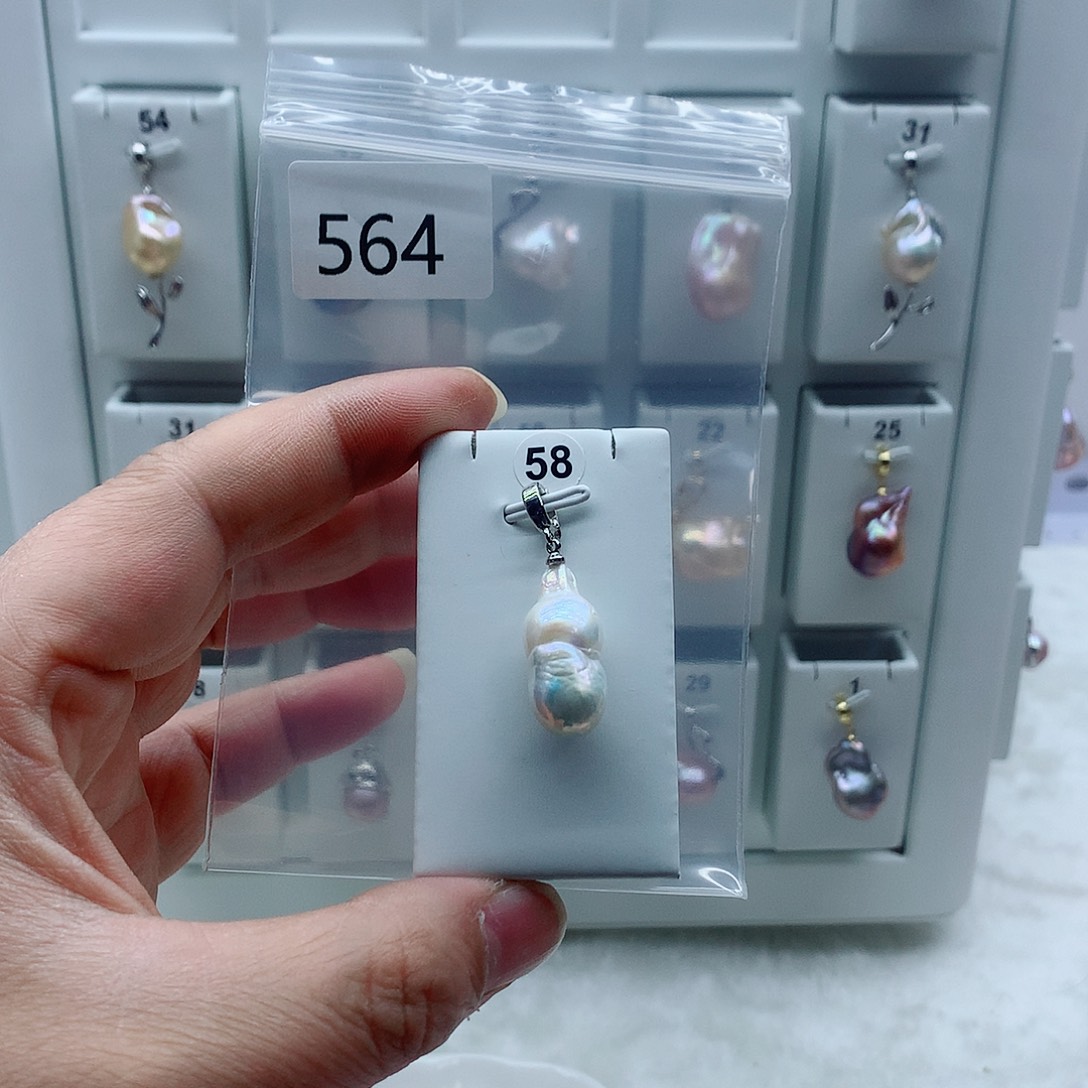 吊坠(不含链)淡水珍珠合金
