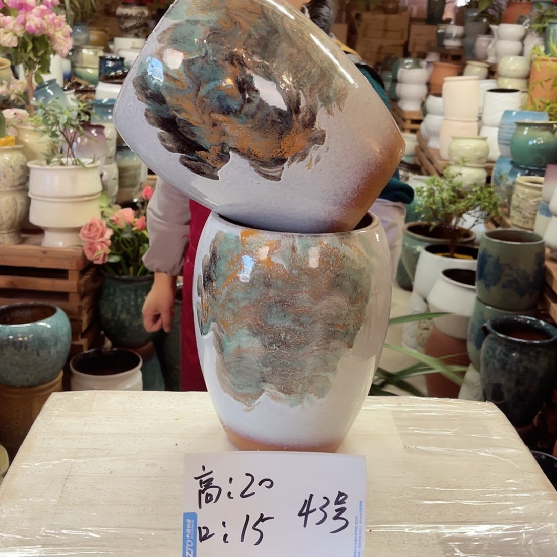 紫砂花盆高度20口径15