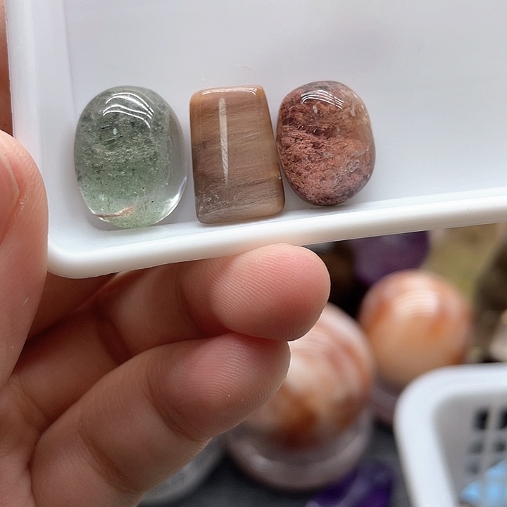 十***片水晶珠宝半成品未镶嵌3