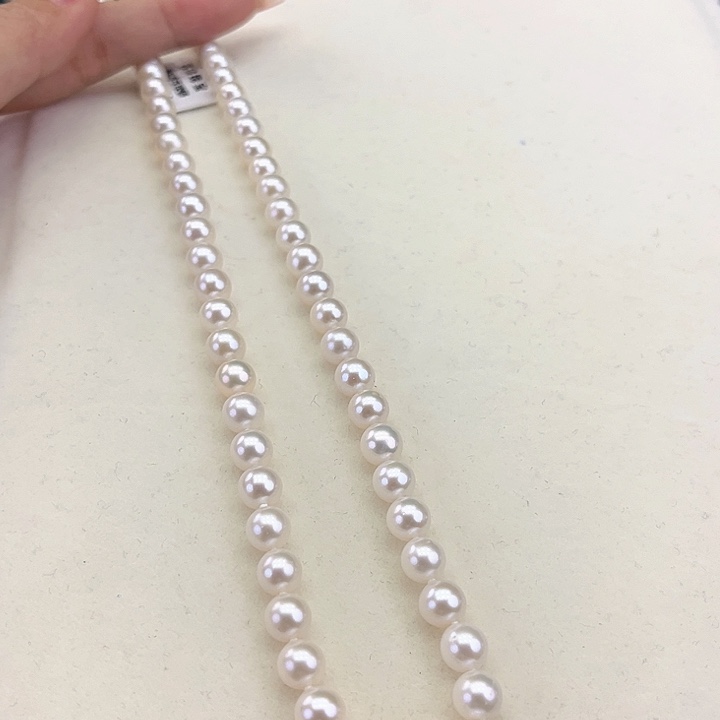 淡水珍珠颈饰银S925镶嵌7➕极光炫彩高品