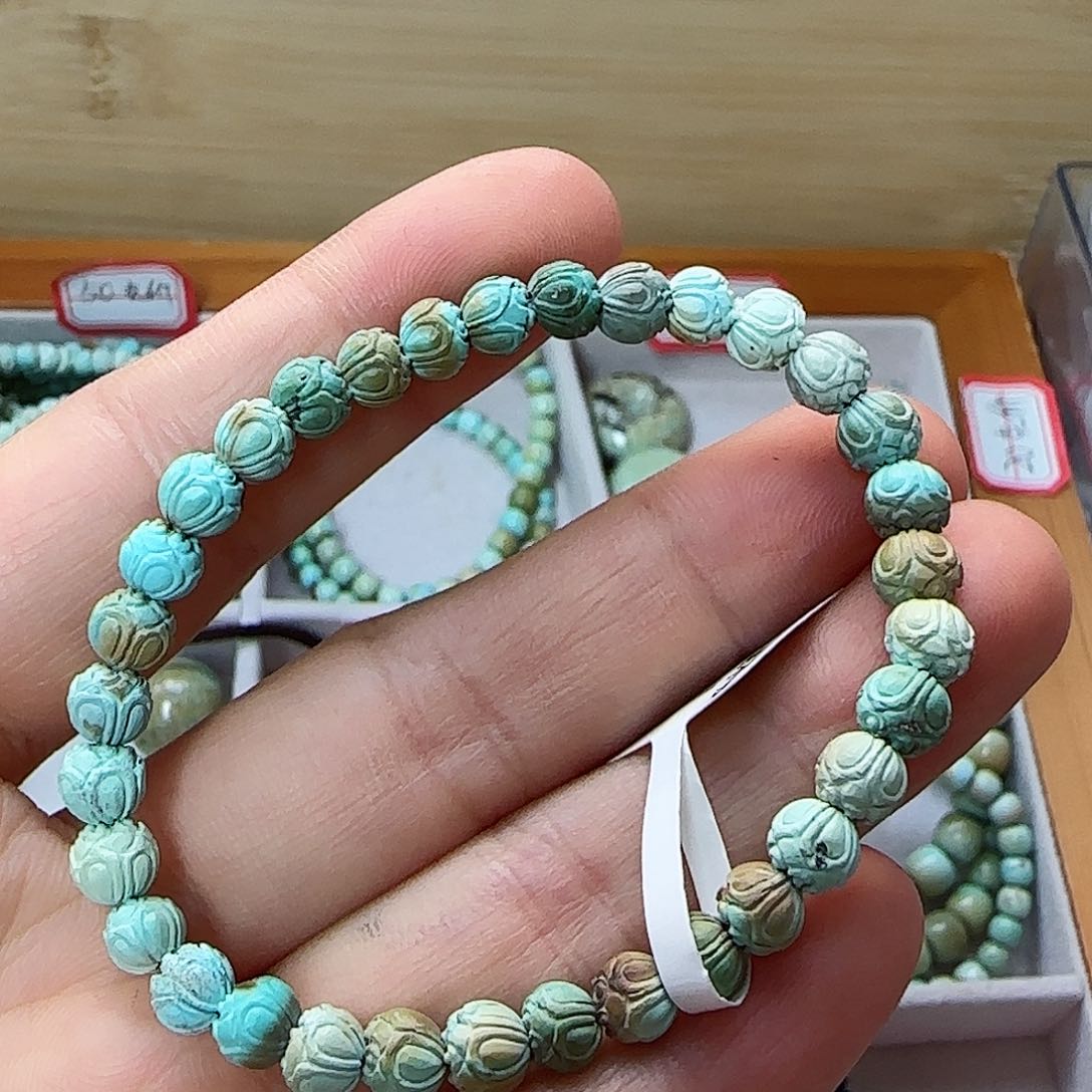 绿松石珠宝半成品未镶嵌