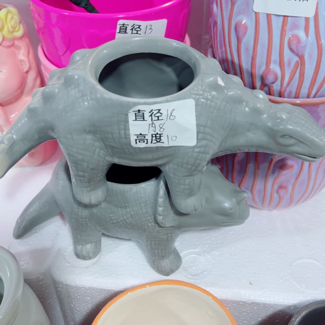 有孔，陶瓷花盆满10米包邮发货