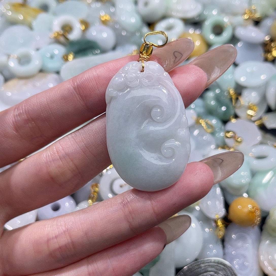 翡翠未镶嵌吊坠(不含链)