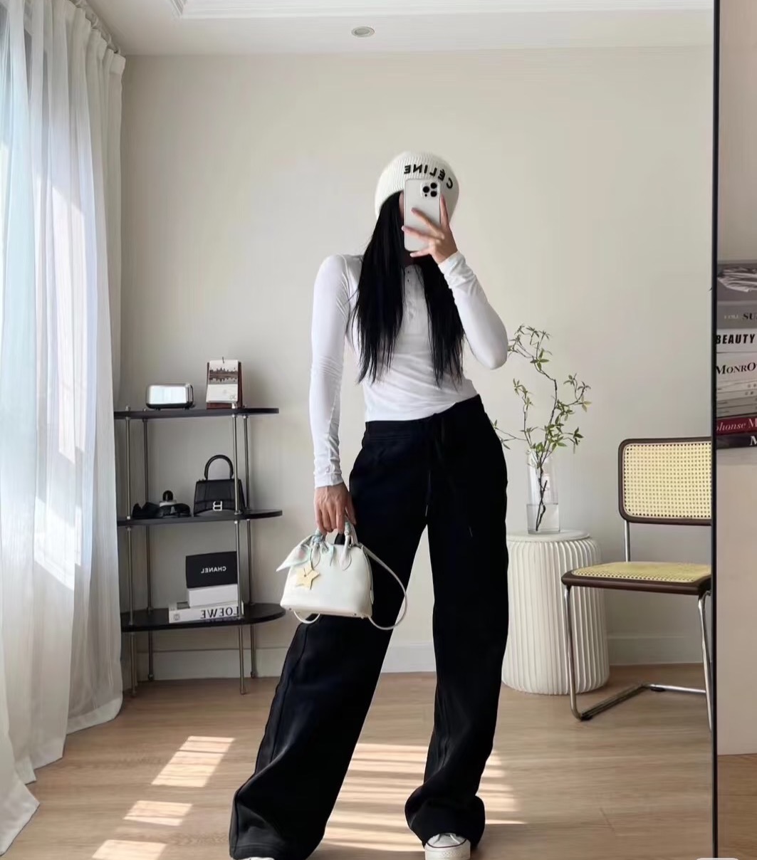 璐25s 中高腰阔腿运动裤 正确版本带芯片