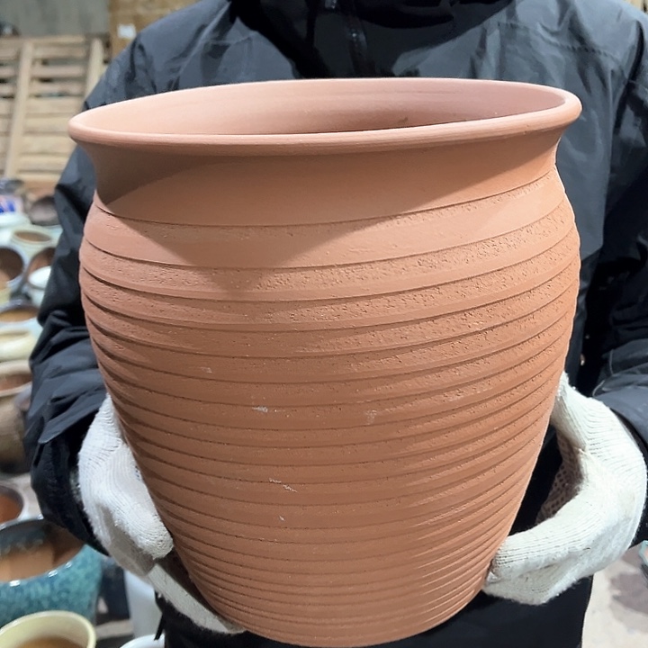 紫砂花盆高26口24————