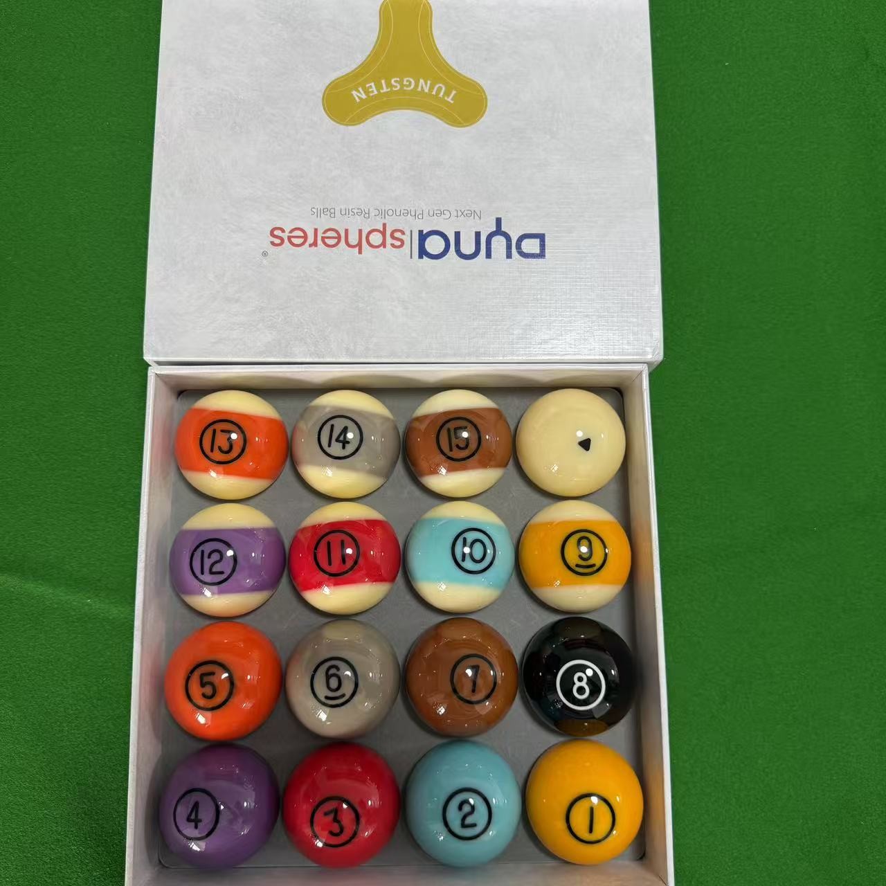 戴纳斯非彩金A级球独牙配台球中式八球