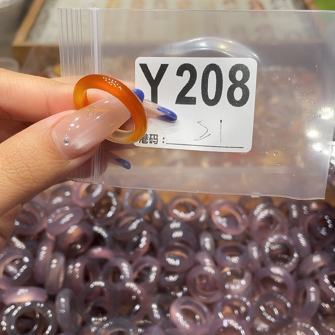 玛瑙/玉髓未镶嵌戒指208