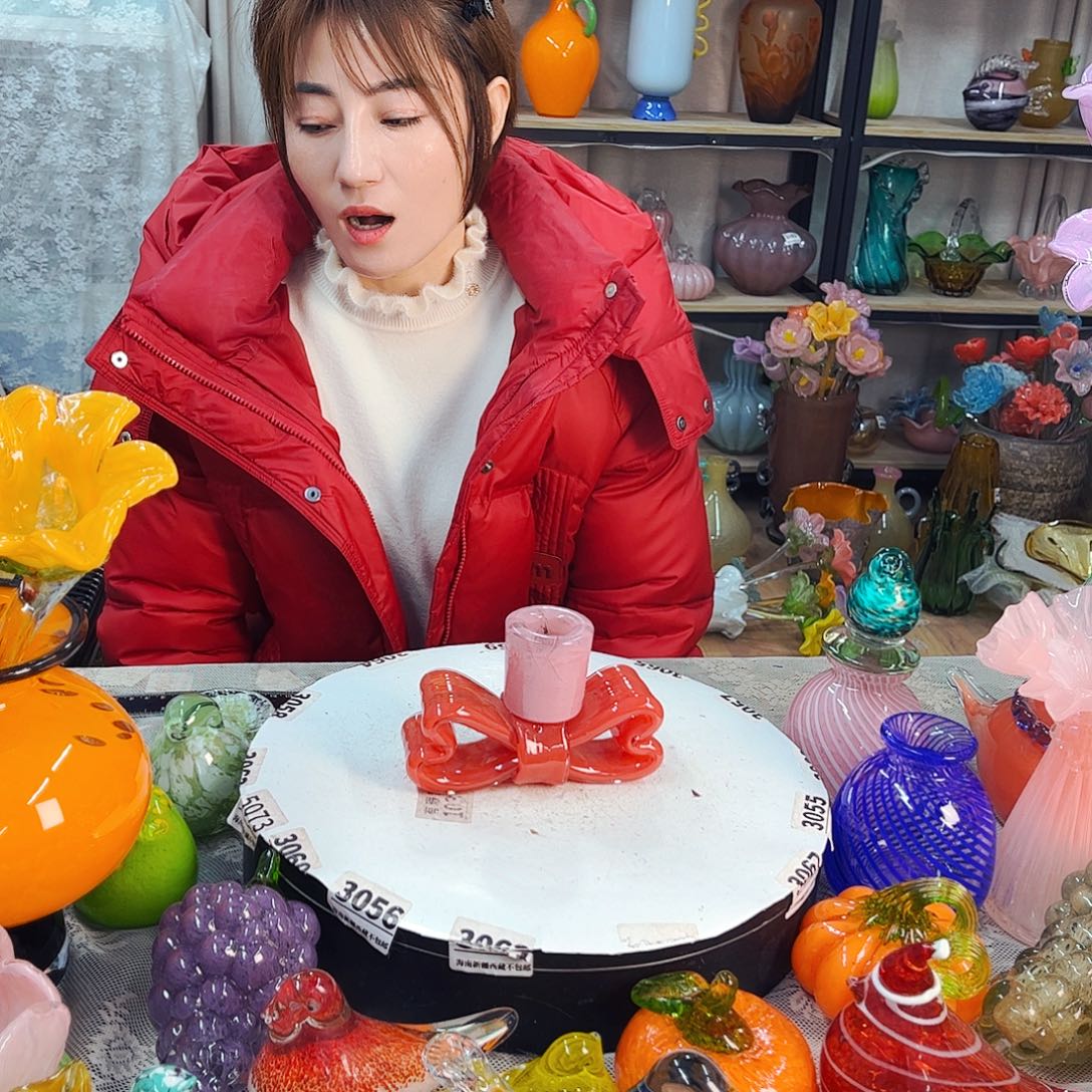 烛台福利家悦琉璃工艺品不完美