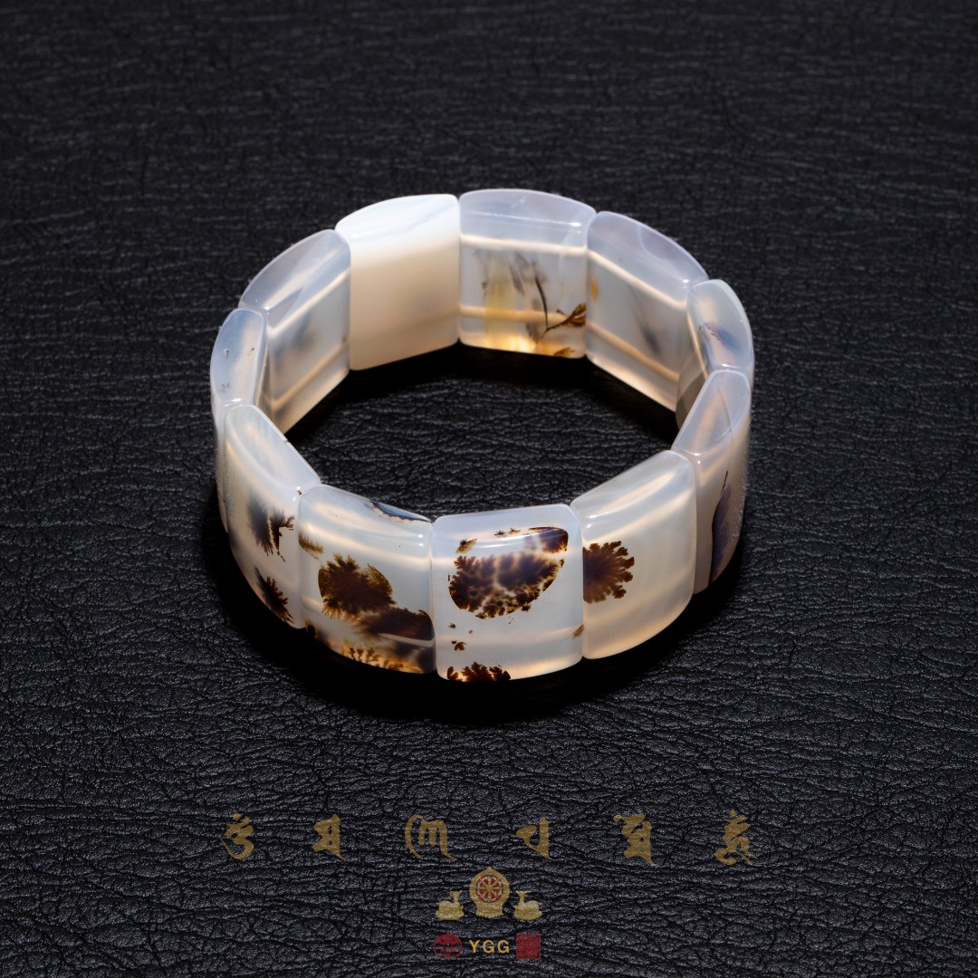 员格格【孤品】海洋水草玛瑙手排/AGG21142（多样性发）