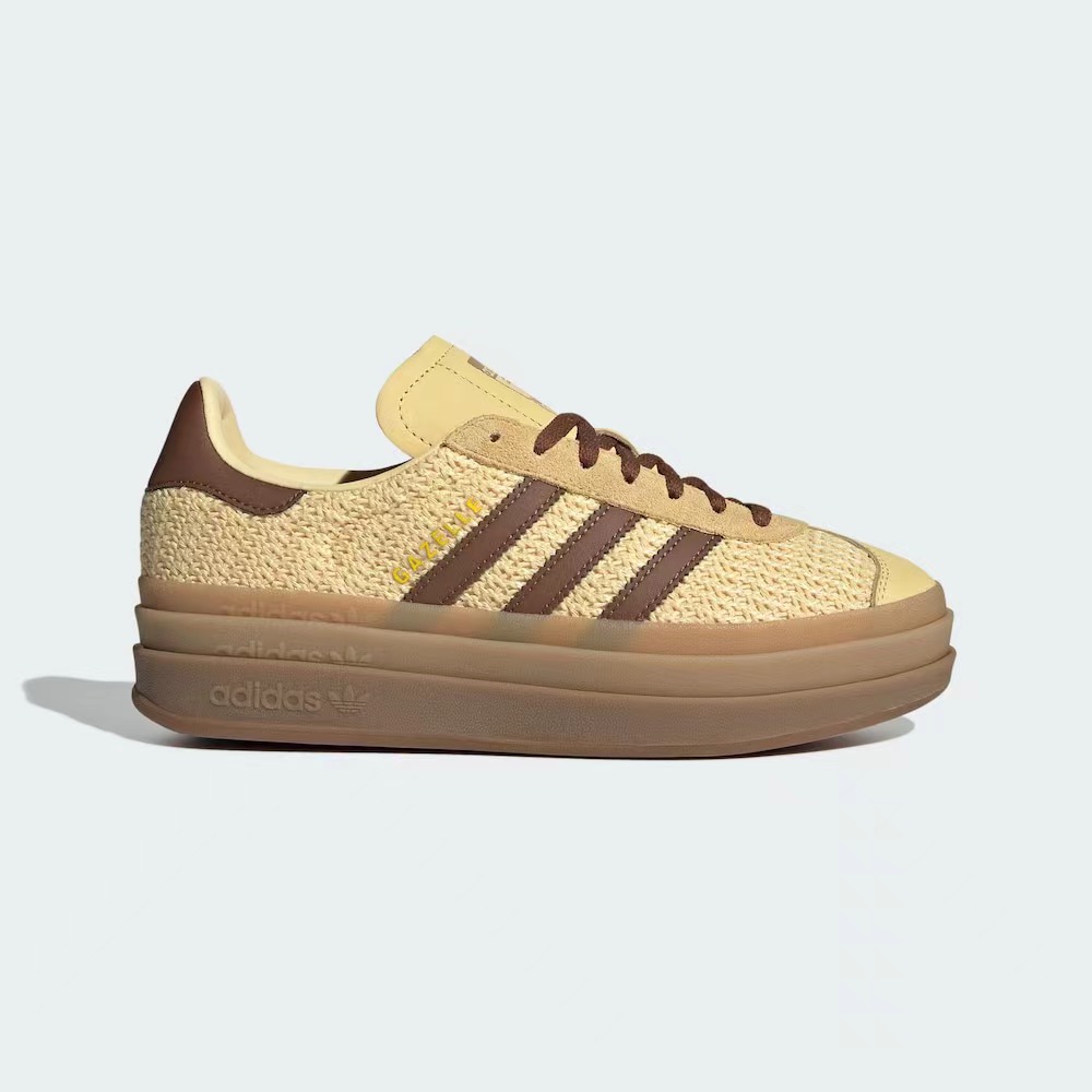 adidas三叶草GAZELLE BOLD夏季编织透气厚底运动德训T头鞋JS3900